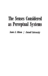 Produktbild: The Senses Considered as Perceptual Systems