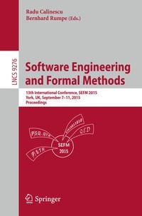 Produktbild: Software Engineering and Formal Methods