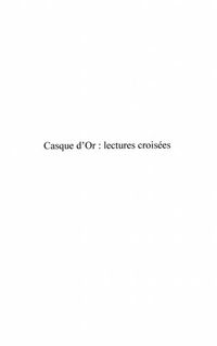 Produktbild: Casque d'or: lectures croises