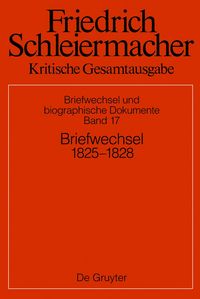 Produktbild: Briefwechsel 1825&ndash;1828