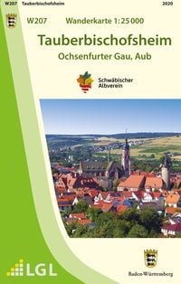 Produktbild: W207 Wanderkarte 1:25 000 Tauberbischofsheim