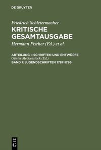 Produktbild: Jugendschriften 1787-1796