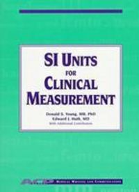 Produktbild: Si Units For Clinical Measurem
