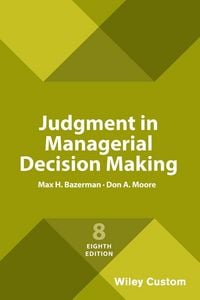 Produktbild: Judgment in Managerial Decision Making