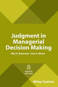 Produktbild: Moore, D: Judgment in Managerial Decision Making, 8e Custom