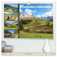 Produktbild: Graub&uuml;ndner Landschaften (hochwertiger Premium Wandkalender 2026 DIN A2 quer), Kunstdruck in Hochglanz