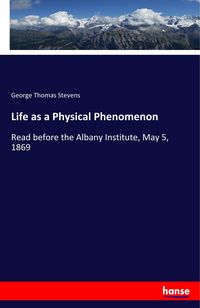 Produktbild: Life as a Physical Phenomenon