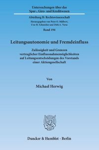Produktbild: Leitungsautonomie und Fremdeinfluss.