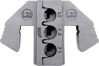 Produktbild: TOOLCRAFT TO-9625869 Crimpeinsatz MCP 6.3/4.8K & SPT Kontakt(SWS) 1.5 bis 2.5 mm&sup2; Passend f&uuml;r Marke (Zangen) TOOLCRAFT
