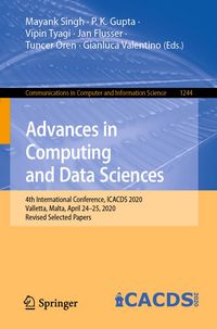 Produktbild: Advances in Computing and Data Sciences