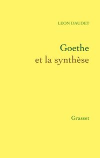 Produktbild: Goethe et la synth&egrave;se