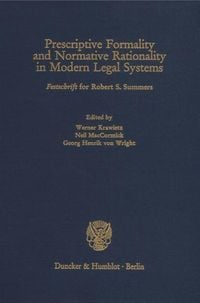 Produktbild: Prescriptive Formality and Normative Rationality in Modern Legal Systems.