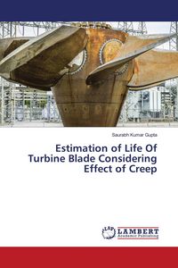 Produktbild: Estimation of Life Of Turbine Blade Considering Effect of Creep
