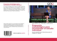 Produktbild: Propuesta metodol&oacute;gica para incrementar el estudio individual