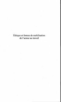 Produktbild: Ethique et formes de mobilisation de l'a