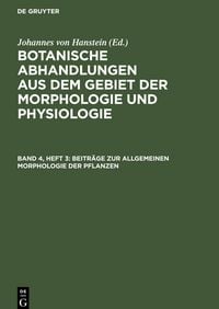 Produktbild: Beitr&auml;ge zur allgemeinen Morphologie der Pflanzen