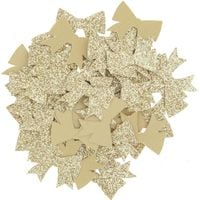Produktbild Streudekoration Schleifen, Gold Glitzer
