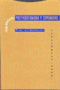 Produktbild: Postmodernidad y comunidad : el regreso de la vinculaci&oacute;n social