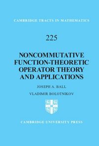 Produktbild: Noncommutative Function-Theoretic Operator Theory and Applications