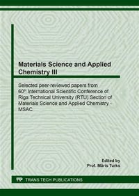 Produktbild: Materials Science and Applied Chemistry III