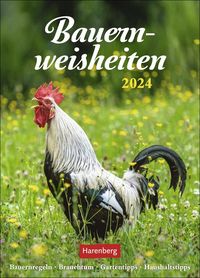 Bauernweisheiten Wochenkalender 2024. Kleiner Wandkalender mit 53 praktischen Haus- und Gartentipps. Foto-Kalender mit schönen Naturfotos. Wandplaner von Jochen Dilling
