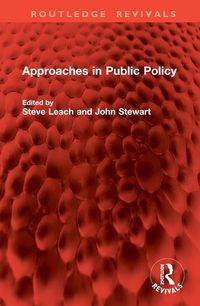 Produktbild: Approaches in Public Policy