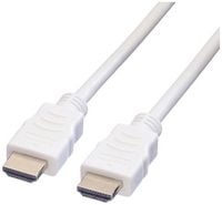 Produktbild: Value HDMI Anschlusskabel HDMI-A Stecker 10.00 m Wei&szlig; 11.99.5710 Geschirmt HDMI-Kabel
