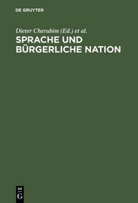 Produktbild: Sprache und b&uuml;rgerliche Nation