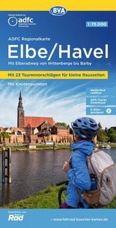 Produktbild: BVA ADFC Regionalkarte Elbe/Havel, mit Knotenpunkten 1:75.000