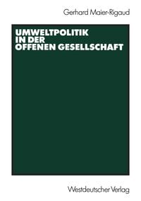 Produktbild: Umweltpolitik in der offenen Gesellschaft