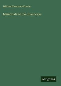 Produktbild: Memorials of the Chaunceys