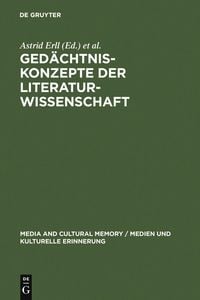 Produktbild: Ged&auml;chtniskonzepte der Literaturwissenschaft