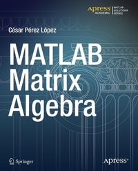 Produktbild: MATLAB Matrix Algebra