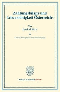 Produktbild: Zahlungsbilanz und Lebensf&auml;higkeit &Ouml;sterreichs.