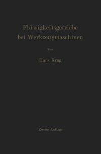Produktbild: Fl&uuml;ssigkeitsgetriebe bei Werkzeugmaschinen