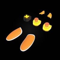 Produktbild: Thrustmaster eSwap X LED Orange Crystal Pack Zusatz Set PC, Xbox One, Xbox One S, Xbox Series X Orange