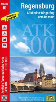 Produktbild: ATK100-10 Regensburg (Amtliche Topographische Karte 1:100000)