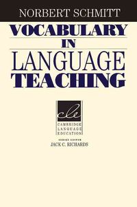 Produktbild: Schmitt, N: Vocabulary in Language Teaching