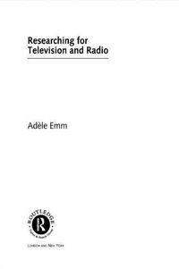 Produktbild: Researching for Television and Radio