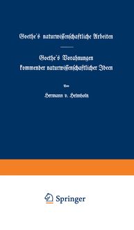 Produktbild: Goethe's naturwissenschaftliche Arbeiten