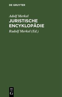 Produktbild: Juristische Encyklop&auml;die