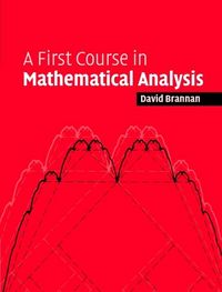 Produktbild: First Course in Mathematical Analysis