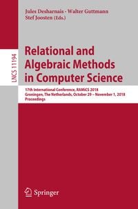 Produktbild: Relational and Algebraic Methods in Computer Science