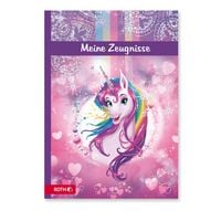 Produktbild: Zeugnismappe mit Design und Effekt,Einhornportrait