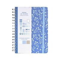 Produktbild: Idena Notizbuch Floral Spiralbindung 78 Blatt 120g/m&sup2; gepunktet