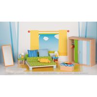 Bild vom Artikel Goki 51538 - Schlafzimmer, Puppenmöbel, Puppenhaus vom Autor 