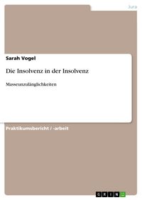 Produktbild: Die Insolvenz in der Insolvenz
