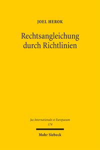 Produktbild: Herok, J: Rechtsangleichung durch Richtlinien