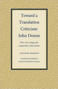 Produktbild: Toward a Translation Criticism