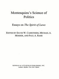 Produktbild: Montesquieu's Science of Politics